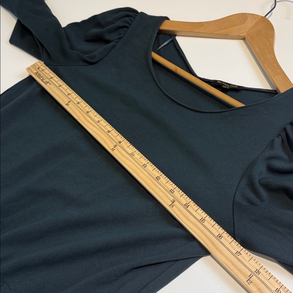 Massimo Dutti Dress Dark Green Drawstring Waist Size Small - Picture 5 of 8